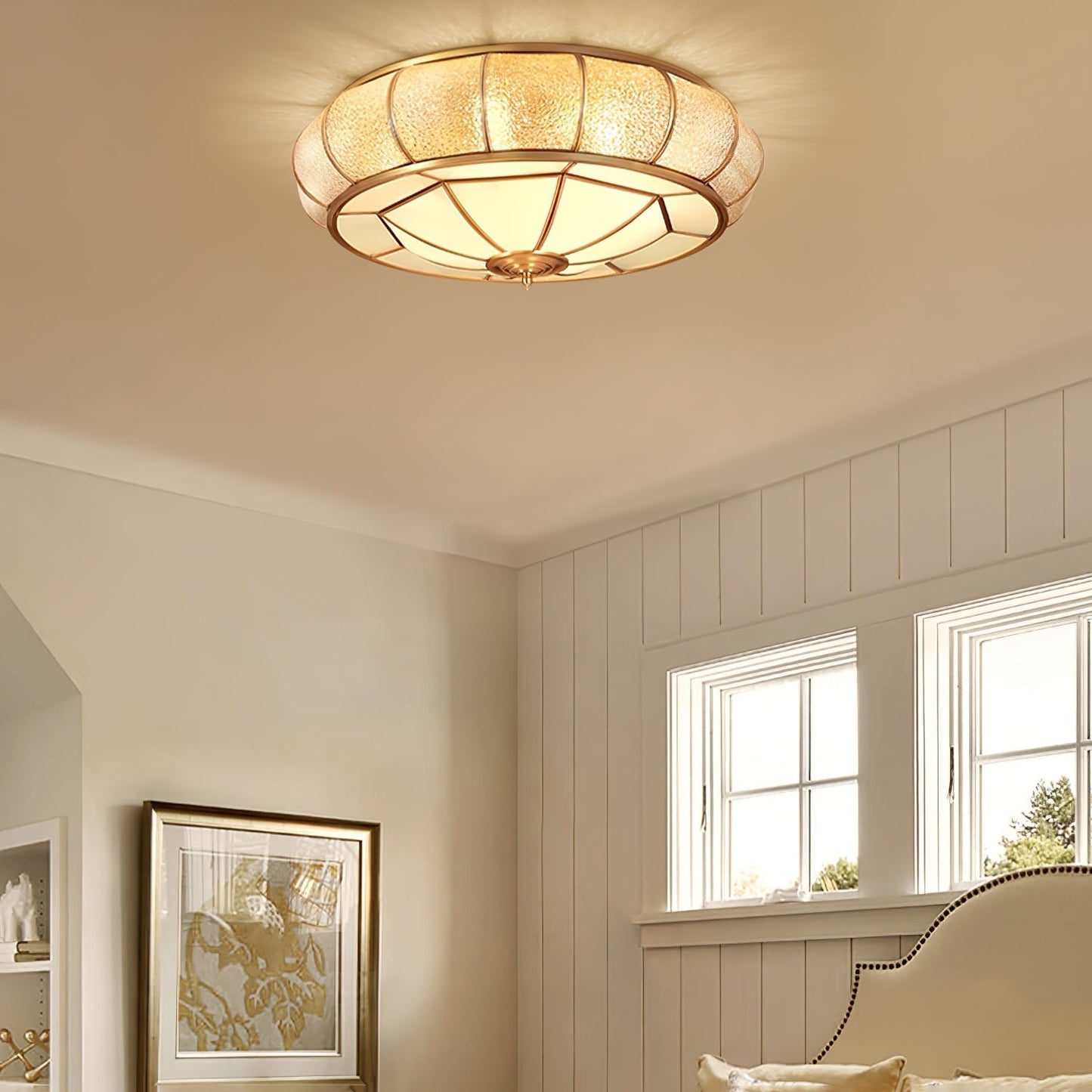 Round Textured Glass Ceiling Light Ceiling lamp