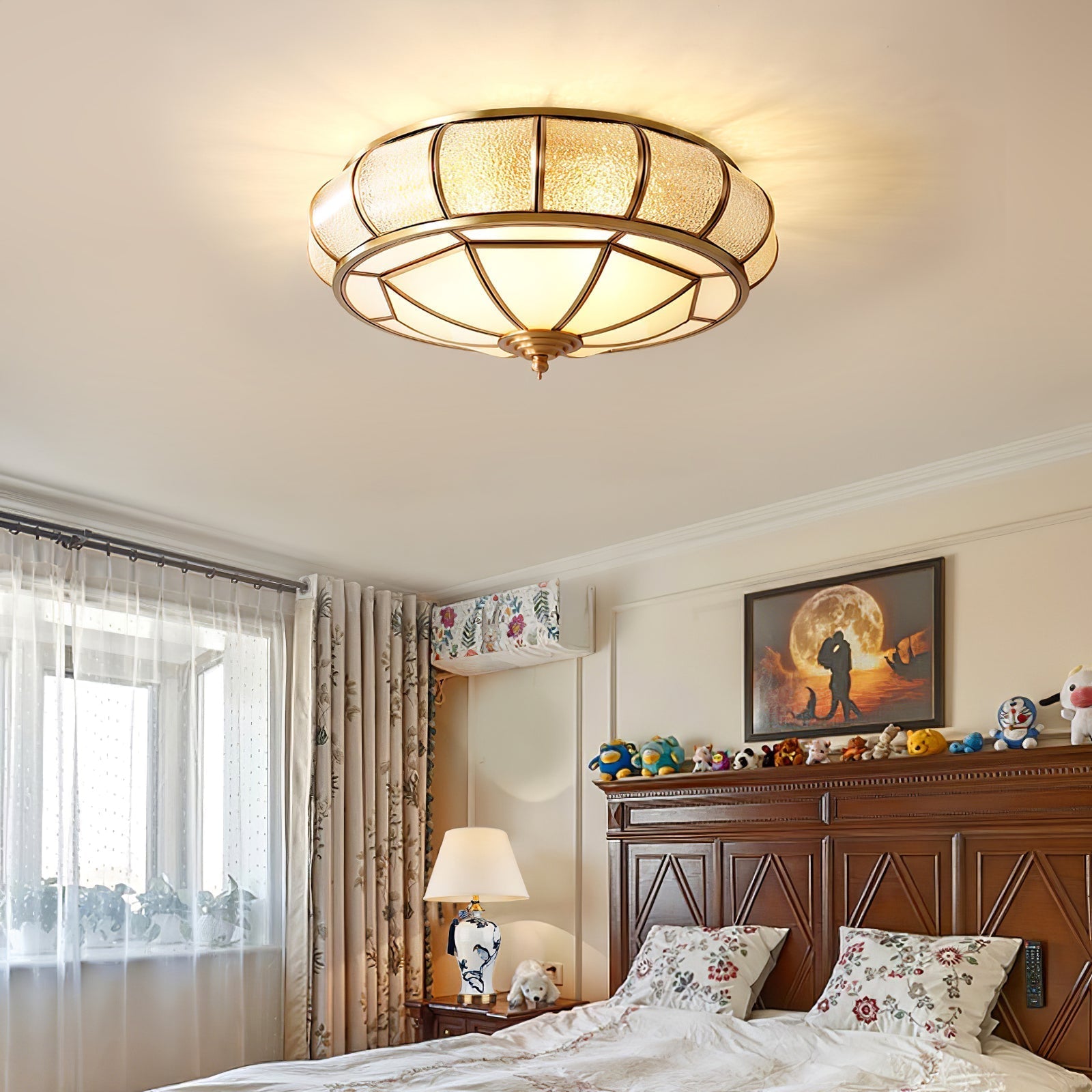 Round Textured Glass Ceiling Light Ceiling lamp