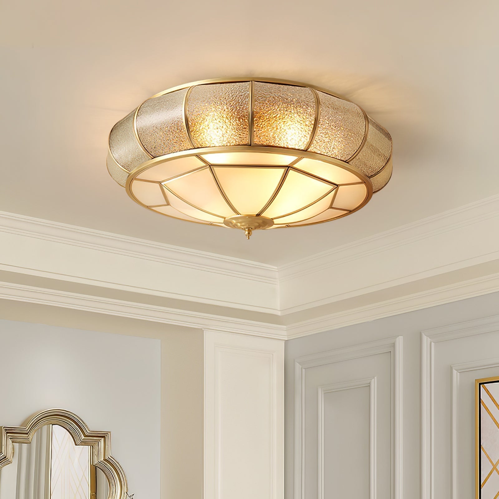 Round Textured Glass Ceiling Light Ceiling lamp