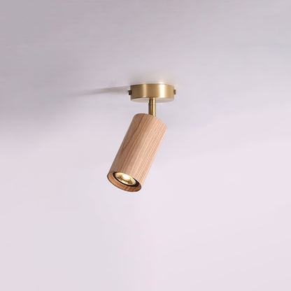 Rowan Ceiling Light 1 head: Dia 3.1″ x H 8.7″ / Wood color & Gold / Warm Light 1001 Ceiling lamp