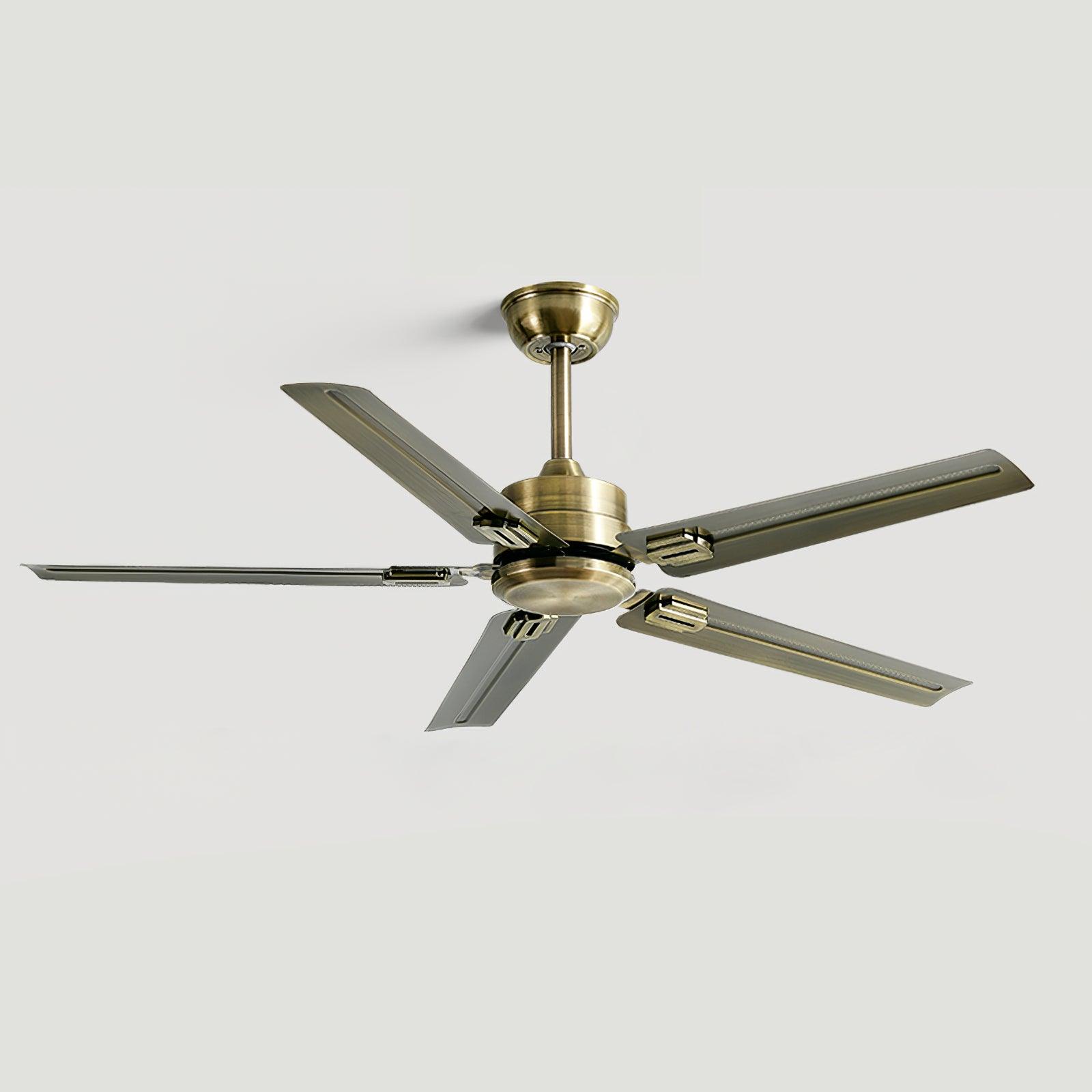 Rozzen Ceiling Fan 52″ Φ 52″ x H 11.8″ / Dia 132cm x H 30cm / Copper / Remote control Ceiling lamp