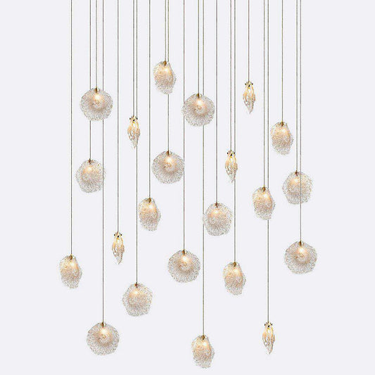 Crystal Shell CS22 Multi-Light Pendant
