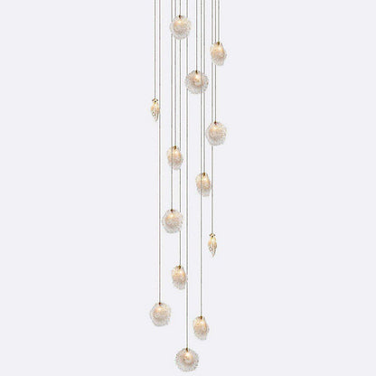 Crystal Shell CS13 LED Multi-Light Pendant