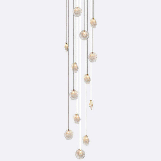 Crystal Shell CS13 LED Multi-Light Pendant