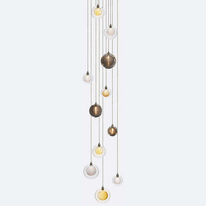 Kadur Drizzle 11 Round LED Multi-Light Pendant
