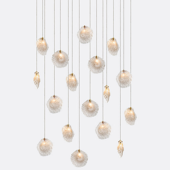 Crystal Shell 17 Multi-Light Pendant
