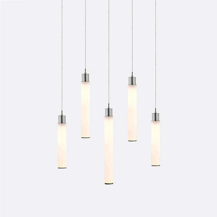 White Candle 5 Multi-Light Pendant