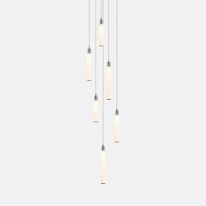 White Candle 6 Multi-Light Pendant