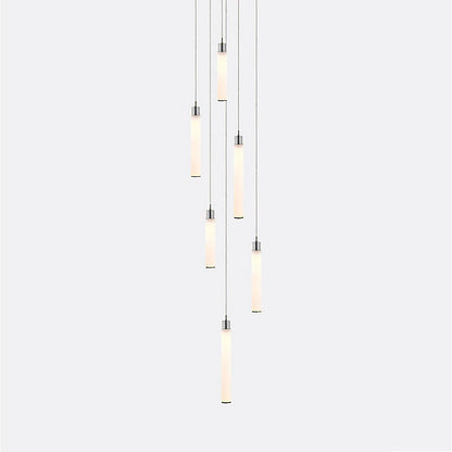 White Candle 6 Multi-Light Pendant