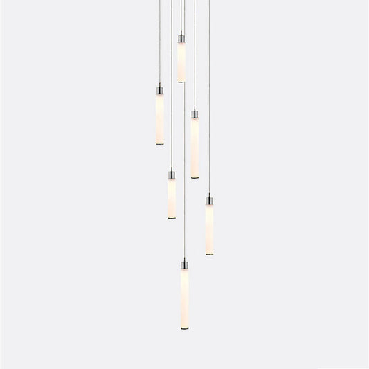 White Candle 6 Multi-Light Pendant