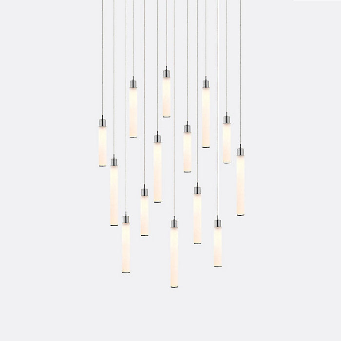 White Candle 14 Multi-Light Pendant