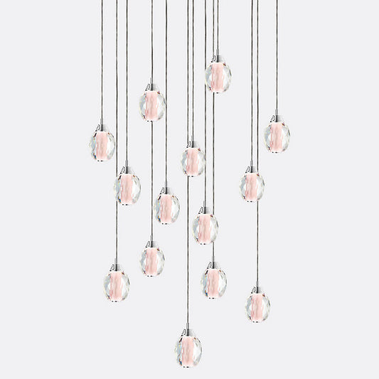 Honey Comb Rectangular Chandelier