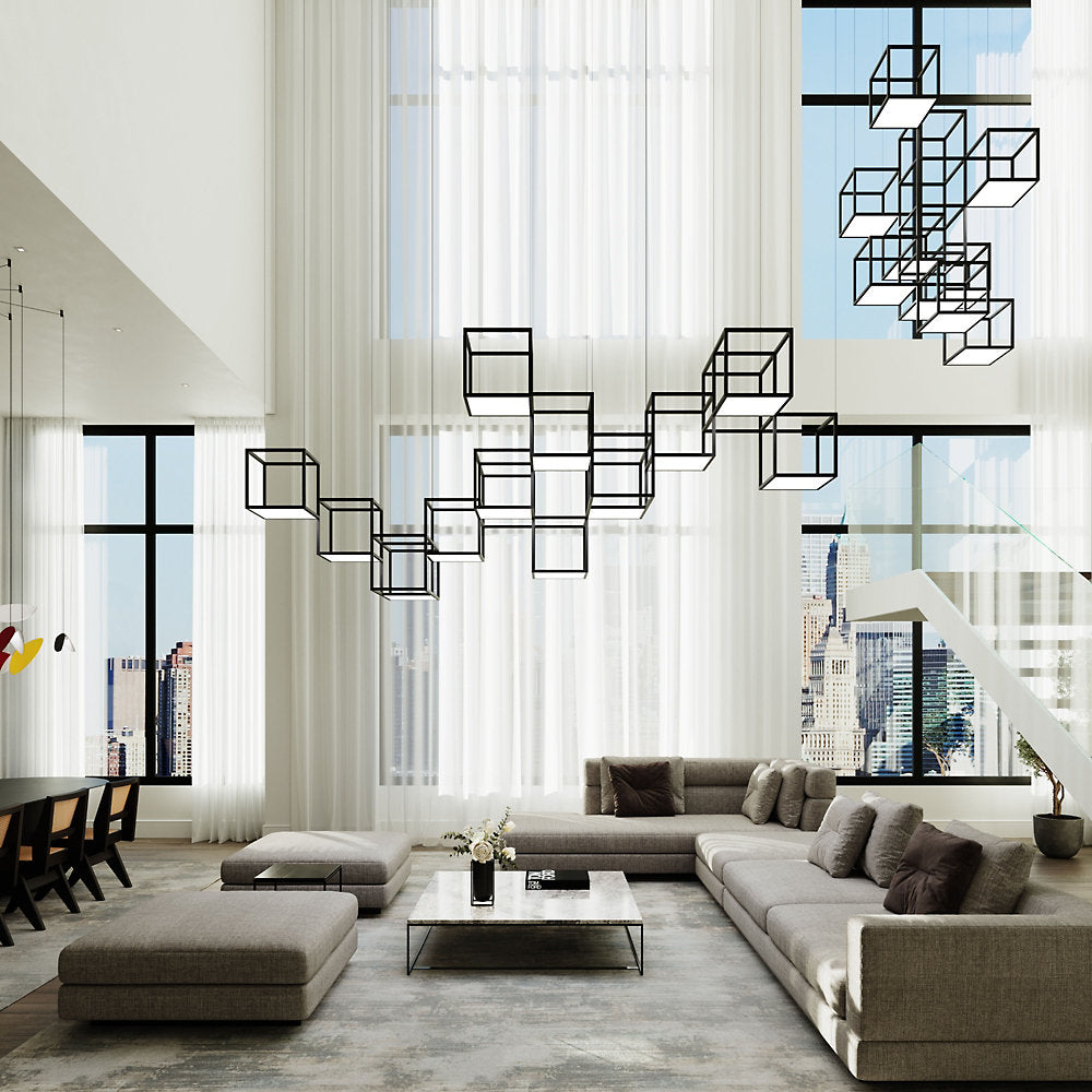 Cubix Vertical LED Pendant