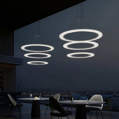 Arctic Rings Triple LED Ring Pendant