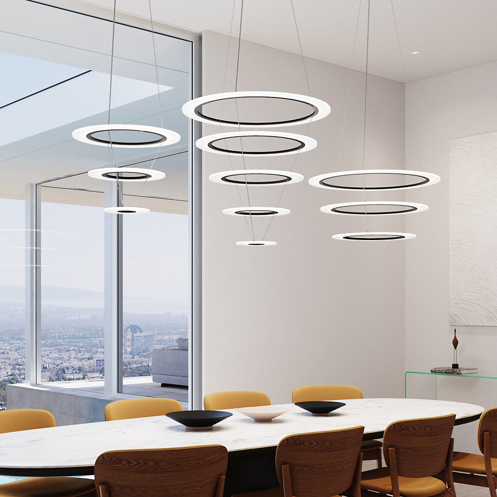 Arctic Rings Triple LED Ring Pendant