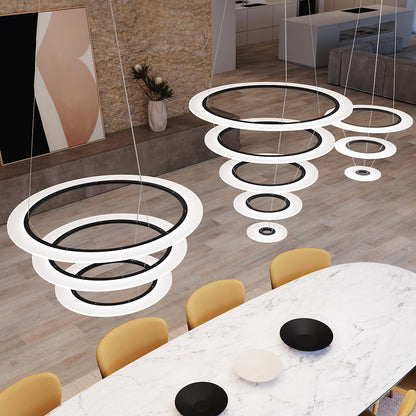 Arctic Rings Triple LED Ring Pendant