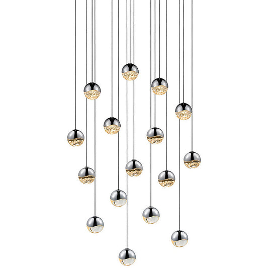 Grapes LED 16-Light Square Pendant