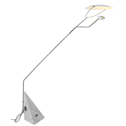 Salocchi Marble Floor Lamp L 57.1″ x W 23.6″ x H 86.6″ / L 145cm x W 60cm x H 220cm / White & Gray / US Plug Floor lamp