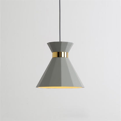 Sash Cement Pendant Light Dia 9.6″ x H 9.4″ / Dia 24.5cm x H 24cm / Grey + Gold Pendant light