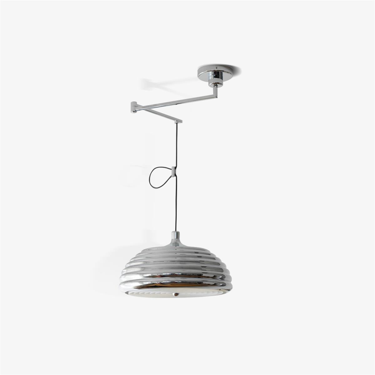 Saturno Chrome Pendant Lamp Dia 15.7″ x H 47.2″ / Dia 40cm x H 120cm / Chrome Pendant light