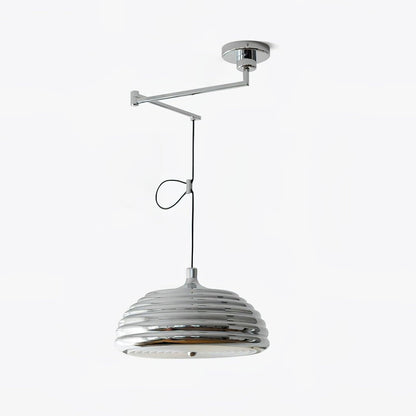 Saturno Chrome Pendant Lamp Dia 15.7″ x H 47.2″ / Dia 40cm x H 120cm / Chrome Pendant light