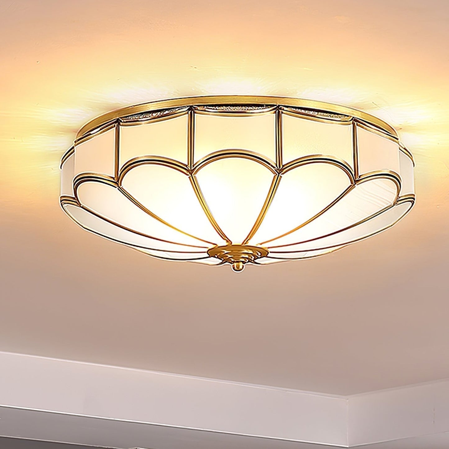 Scalloped Flush Ceiling Light Ceiling lamp