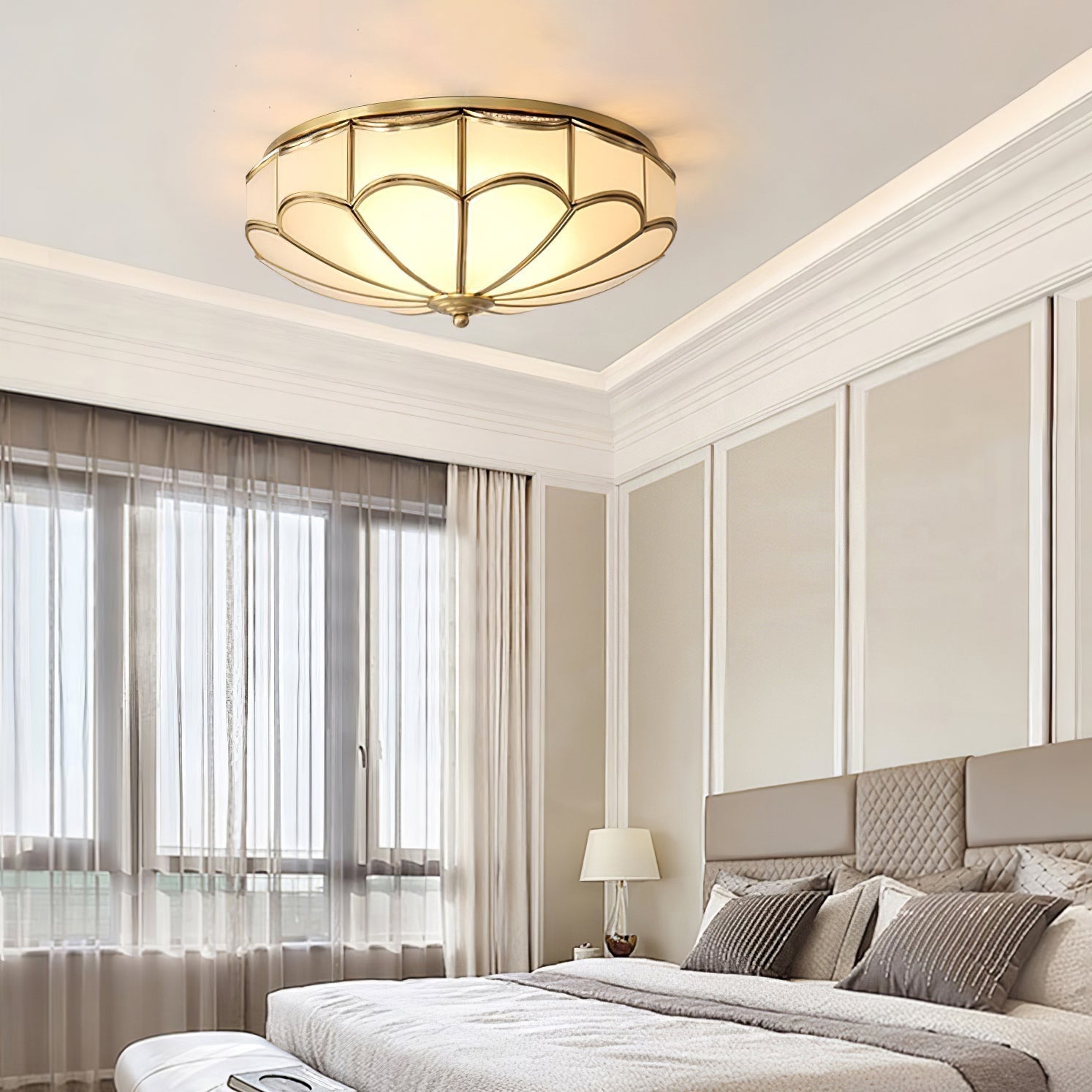 Scalloped Flush Ceiling Light Ceiling lamp