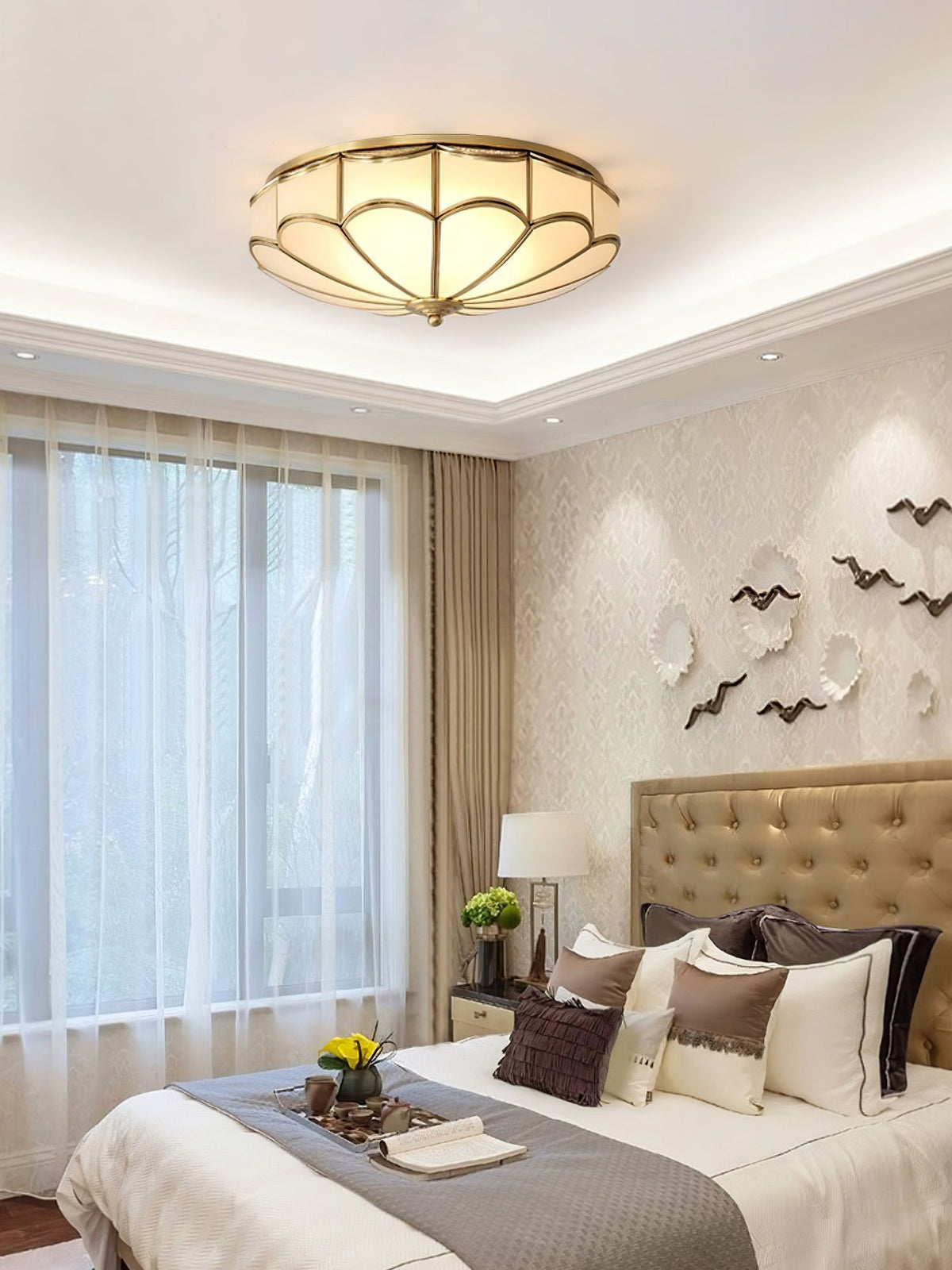 Scalloped Flush Ceiling Light Ceiling lamp