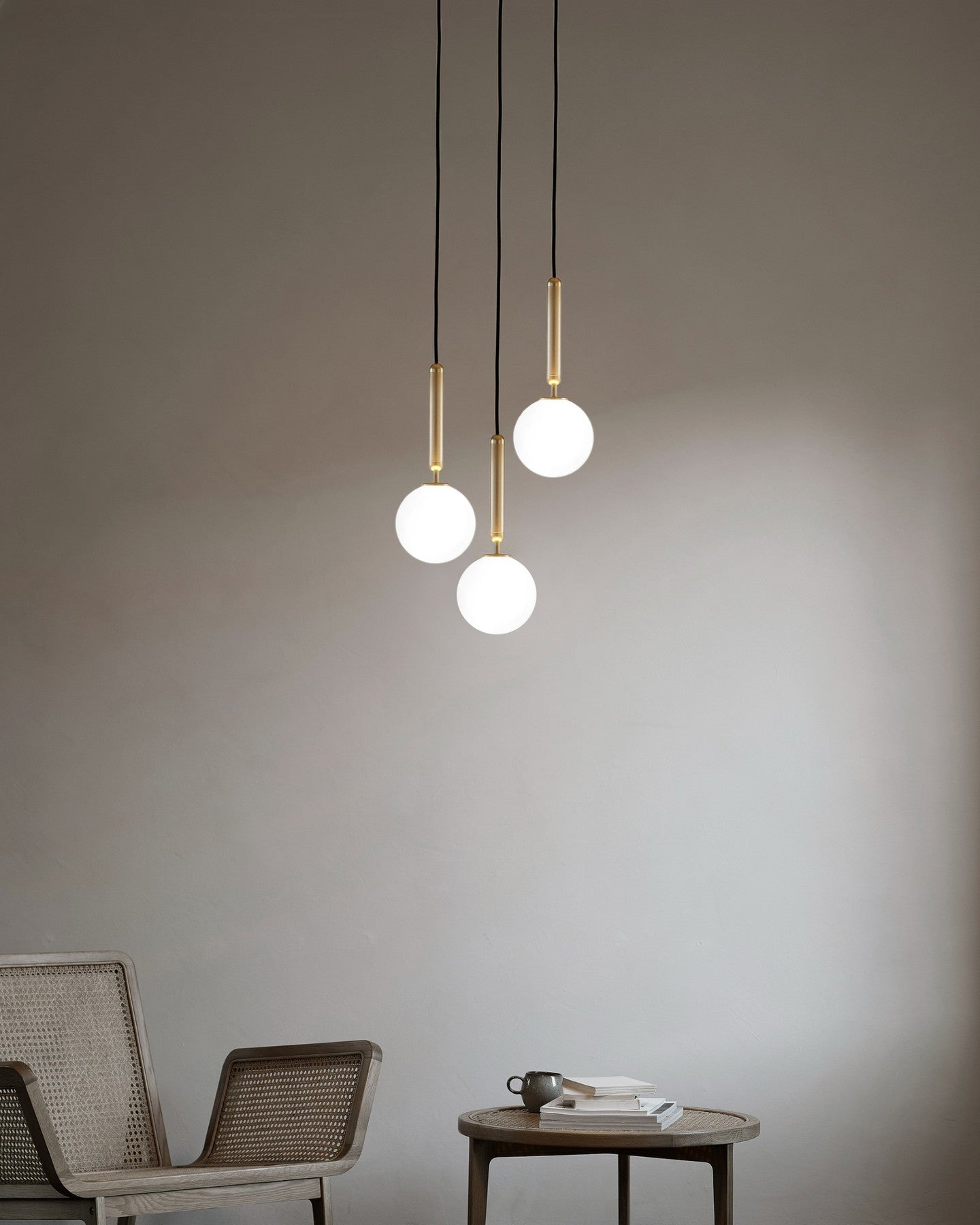 Scandiluxe Brass Pendant Swag Light Pendant light