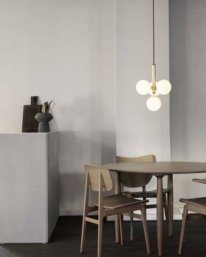 Scandiluxe Brass Pendant Swag Light Pendant light