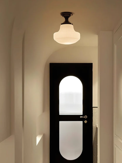 Schoolhouse Ceiling Light ? 11″ x H 13″ / Black & White Ceiling lamp
