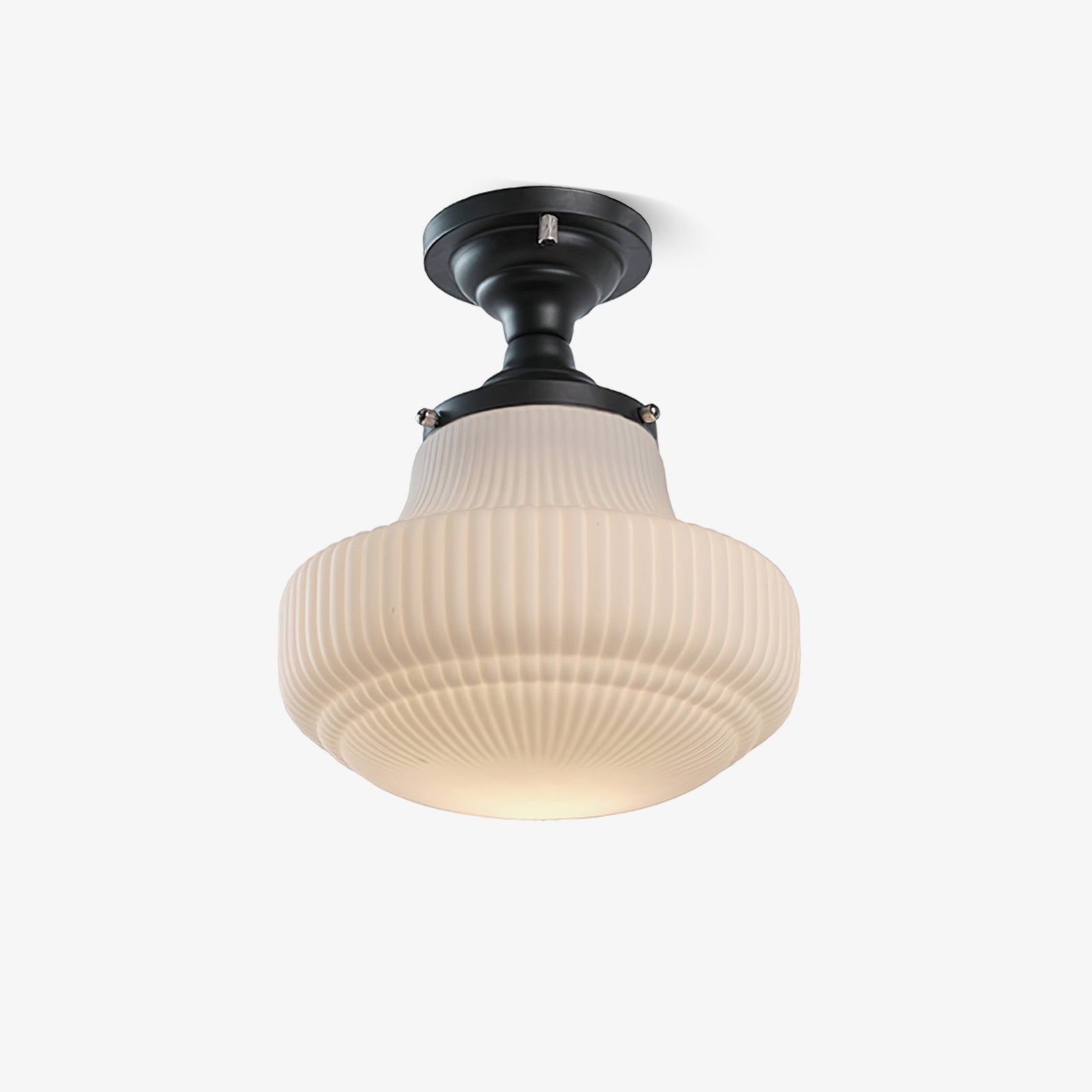 Schoolhouse Ceiling Light ? 11″ x H 13″ / Black & White Ceiling lamp
