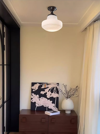 Schoolhouse Ceiling Light ? 11″ x H 13″ / Black & White Ceiling lamp
