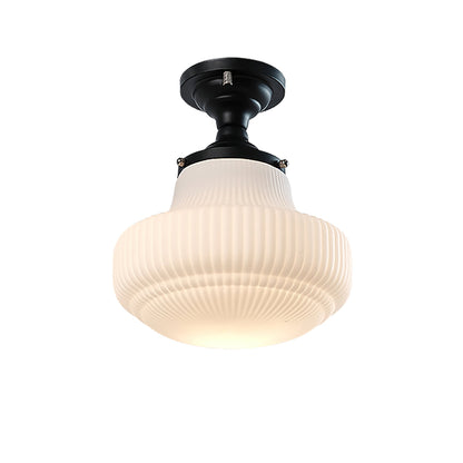 Schoolhouse Ceiling Light ? 11″ x H 13″ / Black & White Ceiling lamp