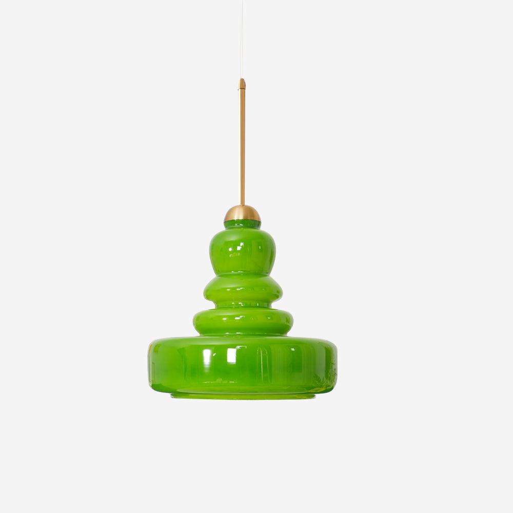 Schoolhouse Glass Pendant Light ? 11.8″ x H 47.2″ / Dia 30cm x H 120cm / Green Pendant light
