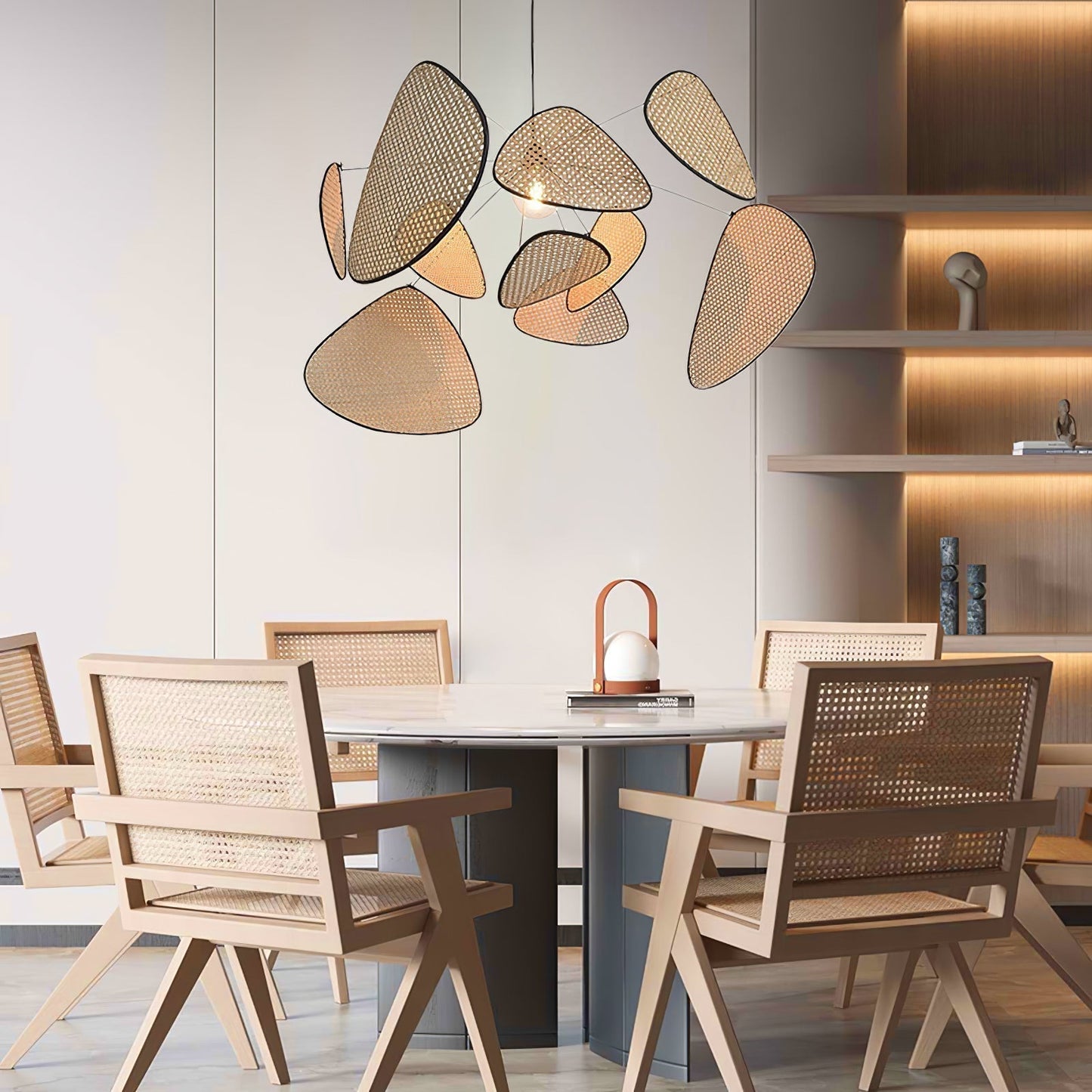 Screen Cannage Suspension Chandelier