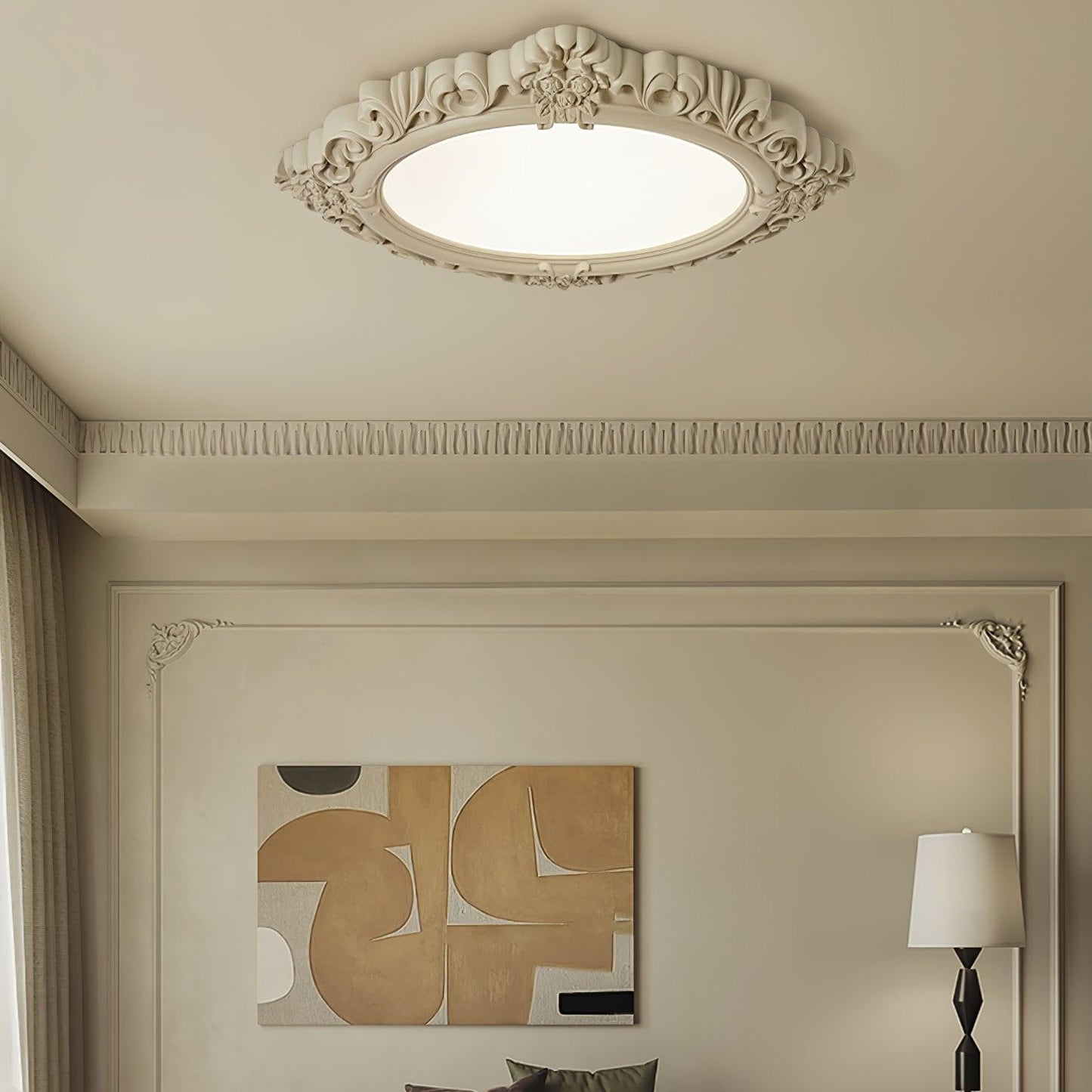 Sculpted Resin Ceiling Lamp Ceiling lamp