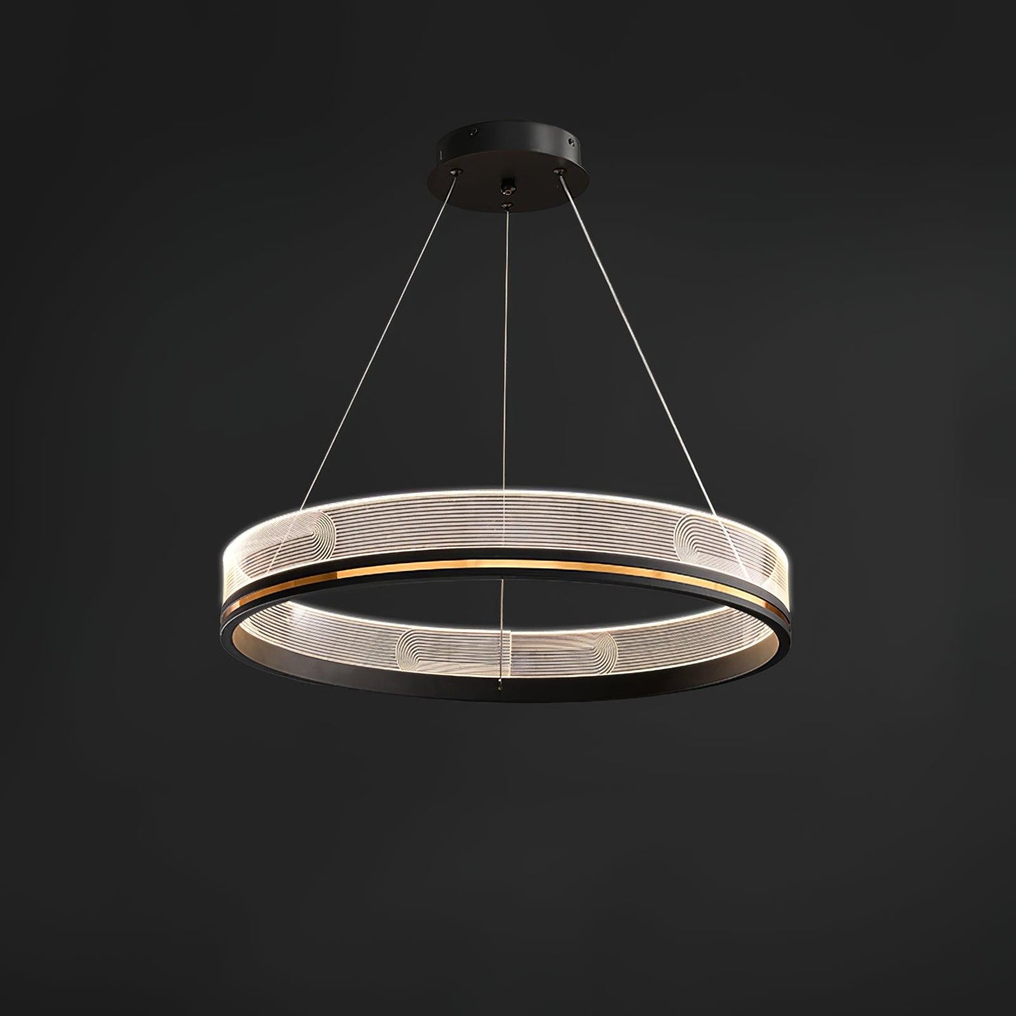 Sendra Chandelier ? 31.4″ x H 27.5″ / Dia 80cm x H 70cm / Black / Warm White Chandelier
