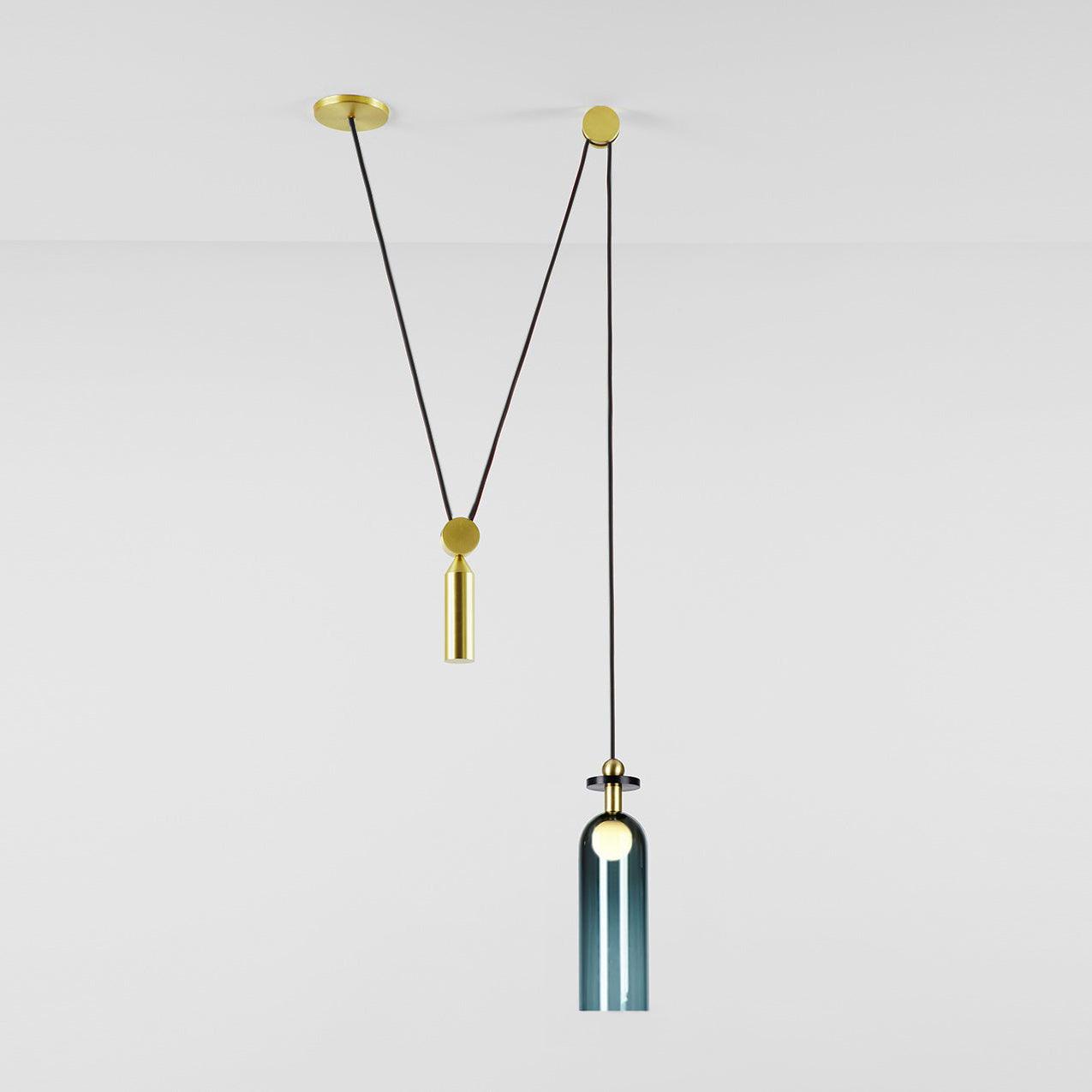 Geometric Shape Art Modern Chandelier Section C: Dia 3.9″ x H 13.8″ / Dia 10cm x H 35cm Chandelier