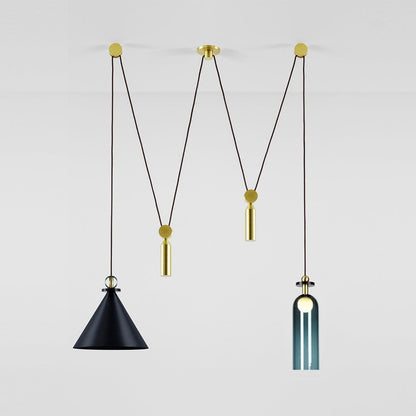 Geometric Shape Art Modern Chandelier Section E: Dia 39.4″ x H 39.4″ / Dia 100cm x H 100cm Chandelier