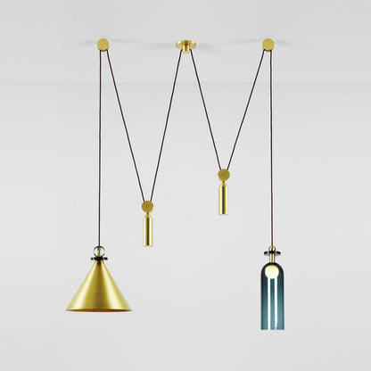 Geometric Shape Art Modern Chandelier Section D: Dia 39.4″ x H 39.4″ / Dia 100cm x H 100cm Chandelier