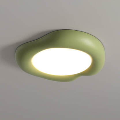 Shaped Apple Ceiling Lamp Dia 19.7″ x H 3.5″ / Dia 50cm x H 9cm / Green / Three-color changing light Ceiling lamp