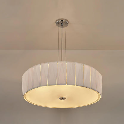 Shard Chandelier Dia 21.7″ x H 7.5″ / Dia 55cm x H 19cm / Chrome & White Pendant light