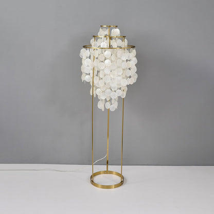 Shell Floor Lamp Dia 15.7″ x H 47.2″ / Gold / US Plug Floor lamp