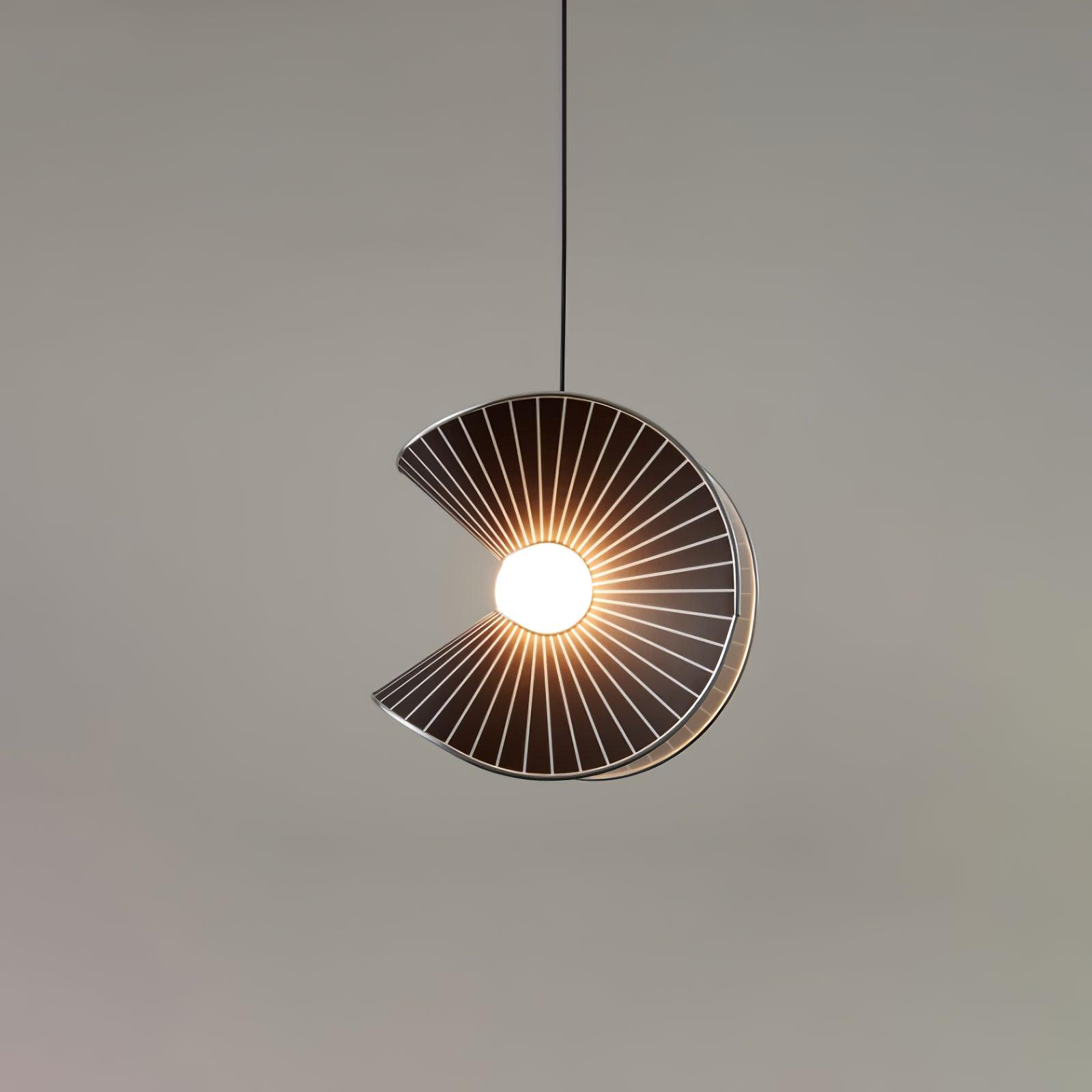Shell Nordic Pendant Light Dia 15.7″ x H 15.7″ / Dia 40cm x H 40cm / Black / Warm Light Pendant light