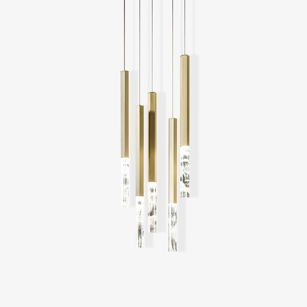 Shine Vertical Plumage Suspension Pendant light