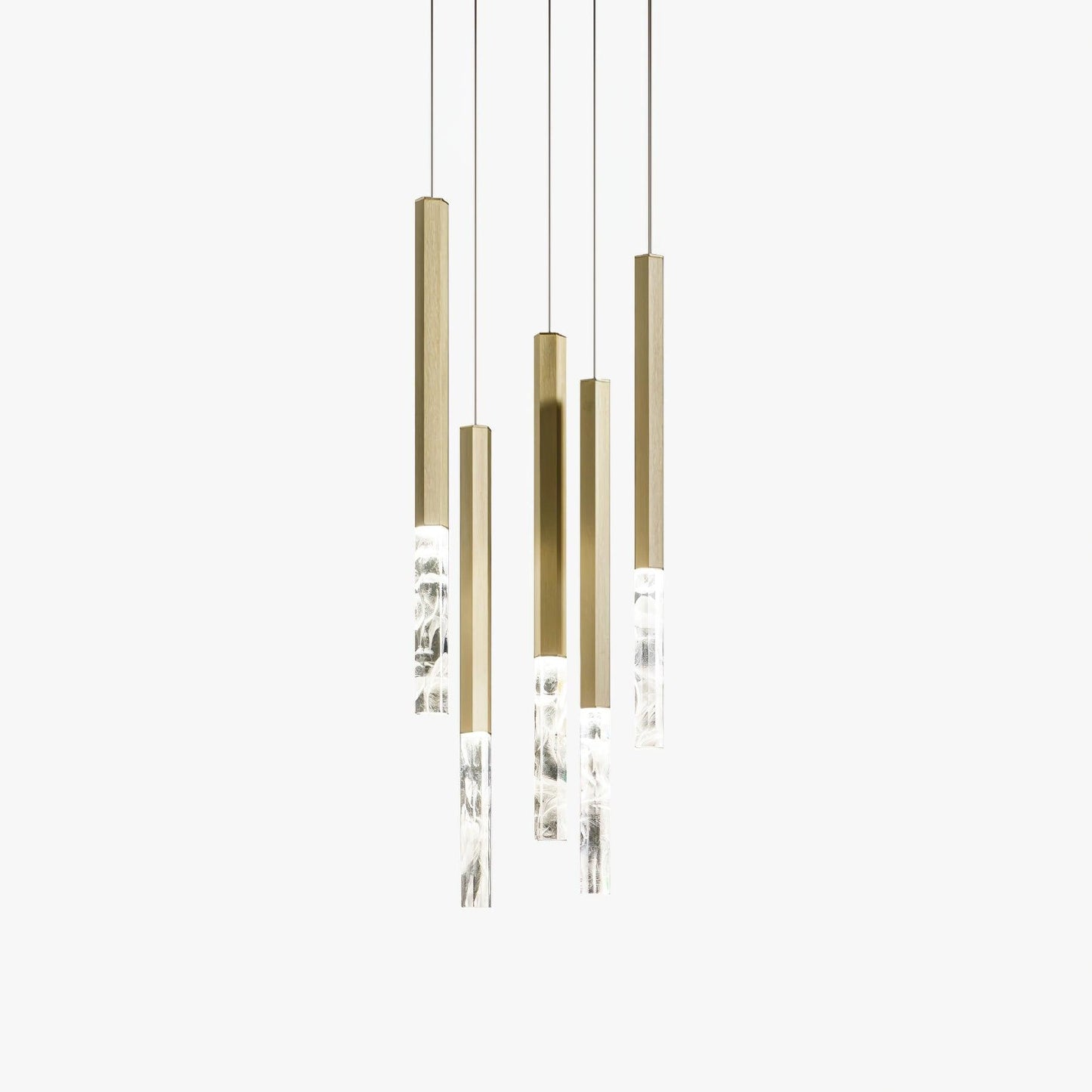 Shine Vertical Plumage Suspension Pendant light