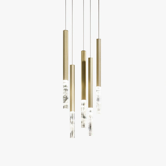 Shine Vertical Plumage Suspension Pendant light