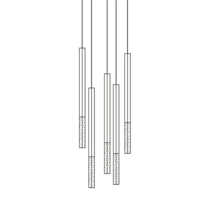 Shine Vertical Plumage Suspension Pendant light
