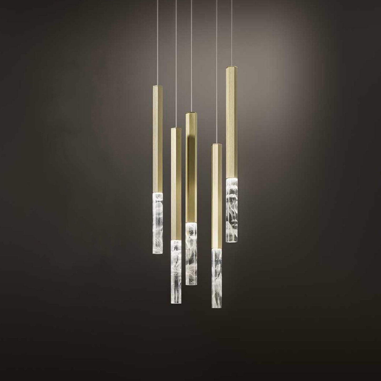 Shine Vertical Plumage Suspension Pendant light